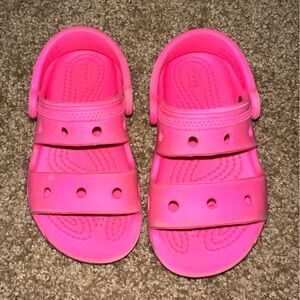 Toddler cros sandals size 8C pink